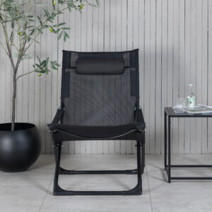 Seville – Bain de soleil – Noir – 84 x 89 x 63 cm