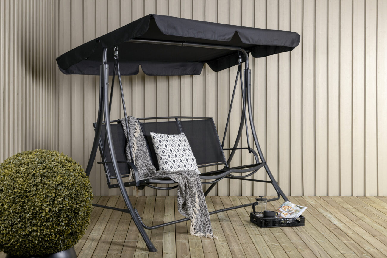 Madras – Porch Swing – Noir – 122 x 160 x 203 cm