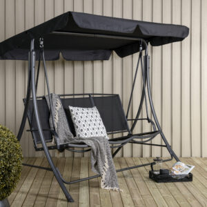 Madras – Porch Swing – Noir – 122 x 160 x 203 cm