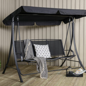 Madras – Porch Swing – Noir – 122 x 160 x 203 cm