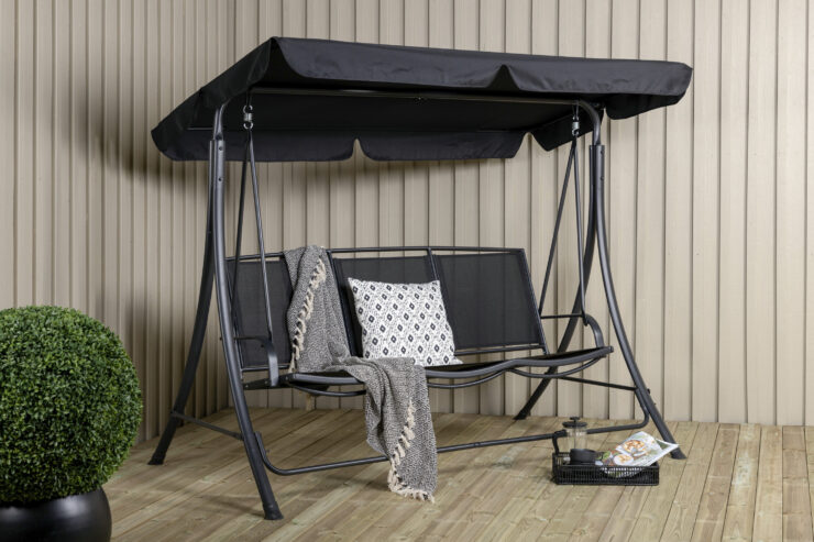 Madras – Porch Swing – Noir – 122 x 160 x 203 cm