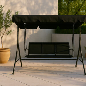 Montreal – Porch Swing – Noir – 130 x 163 x 204 cm