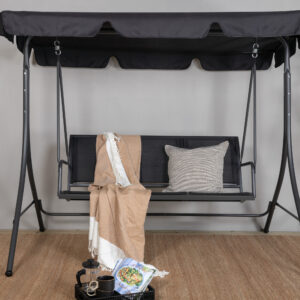 Montreal – Porch Swing – Noir – 130 x 163 x 204 cm