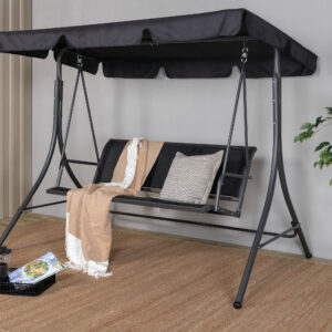 Montreal – Porch Swing – Noir – 130 x 163 x 204 cm