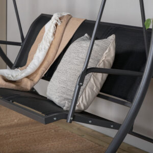 Montreal – Porch Swing – Noir – 130 x 163 x 204 cm