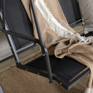 Montreal – Porch Swing – Noir – 130 x 163 x 204 cm