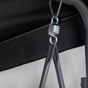Montreal – Porch Swing – Noir – 130 x 163 x 204 cm