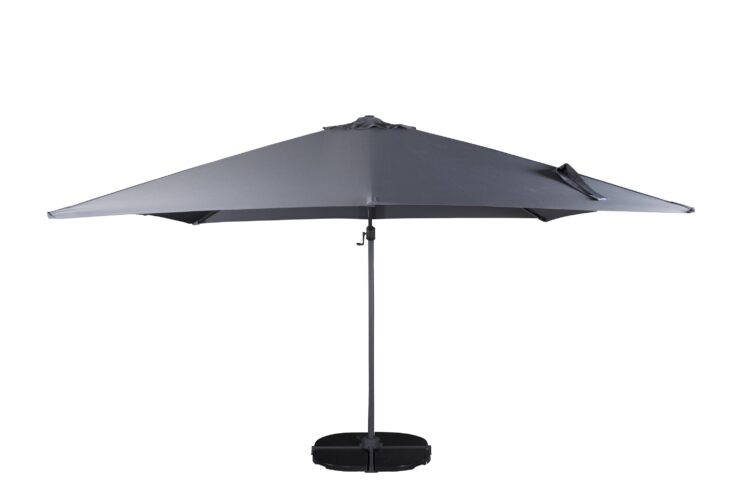 Leeds – Parasol – Noir, Gris foncé – 300 x 270 x 300 cm