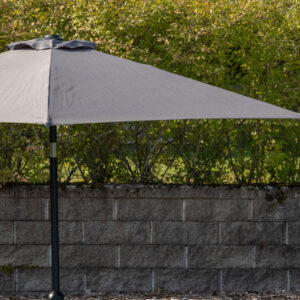 Leeds – Parasol – Noir, Gris – ⌀300 cm