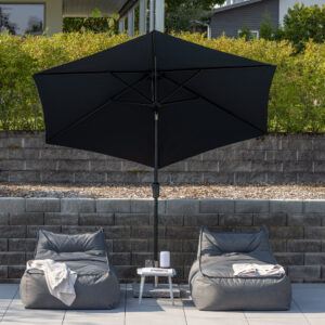 Leeds – Parasol – Noir – ⌀300 cm