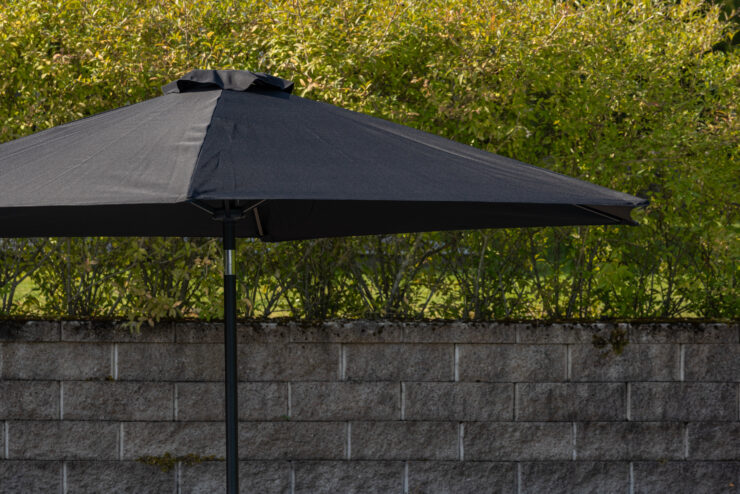 Leeds – Parasol – Noir – ⌀300 cm