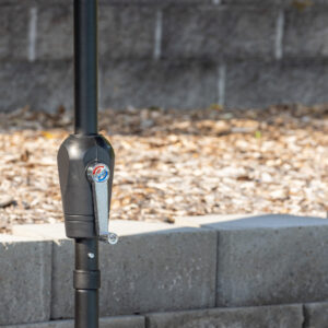 Leeds – Parasol – Noir – ⌀300 cm