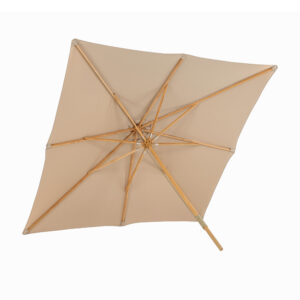 Naxos – Parasol – Naturel, Marron – 300 x 270 x 300 cm