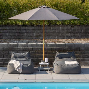 Ixos – Parasol – Gris – ⌀300 cm
