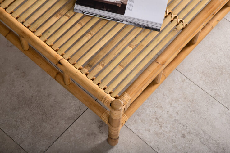 Cane – Table basse – Naturel – 120 x 70 cm