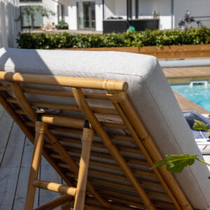 Cane – Bain de soleil – Blanc, Naturel – 210 x 35 x 80 cm