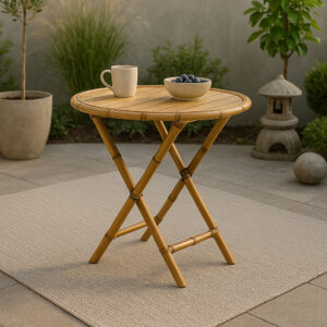 Cane – Table de café – Naturel – ⌀80 cm