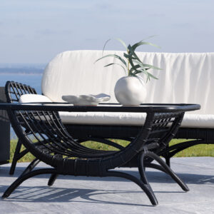 Moana – Table basse – Noir – 95 x 61 cm