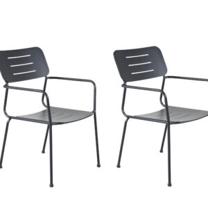 Nicke – Chaise de salle à manger – Noir – 62 x 89 x 56 cm