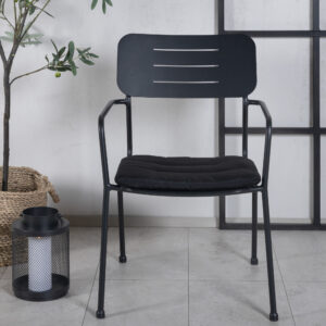 Nicke – Chaise de salle à manger – Noir – 62 x 89 x 56 cm