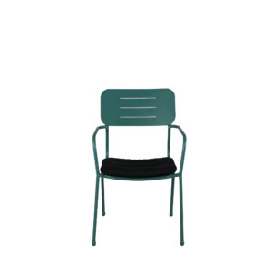Nicke – Chaise de salle à manger – Noir, Vert – 62 x 89 x 56 cm