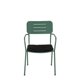 Nicke – Chaise de salle à manger – Noir, Vert – 62 x 89 x 56 cm