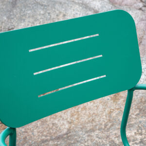 Nicke – Chaise de salle à manger – Noir, Vert – 62 x 89 x 56 cm