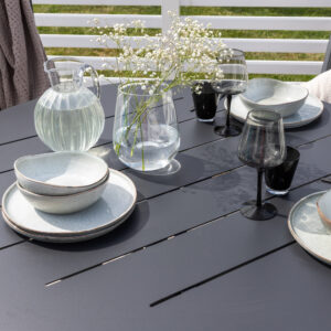 Alma – Table à manger ronde – Noir – ⌀120 cm