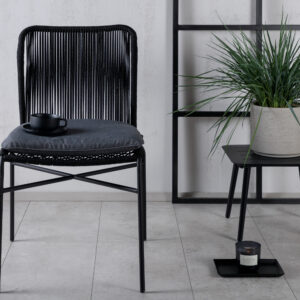 Julian – Chaise de salle à manger – Noir – 67 x 88 x 53 cm