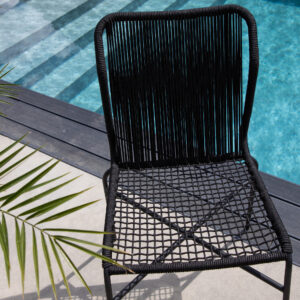 Julian – Chaise de salle à manger – Noir – 67 x 88 x 53 cm