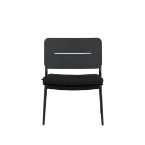 Lina – Fauteuil lounge – Noir – 59 x 73 x 55 cm