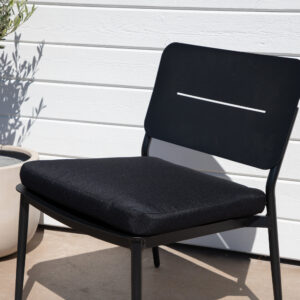 Lina – Fauteuil lounge – Noir – 59 x 73 x 55 cm