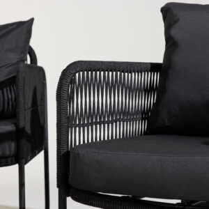 Utah – Salon canapé – Noir, Transparent