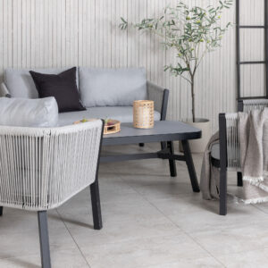 Virya – Salon canapé – Noir, Gris