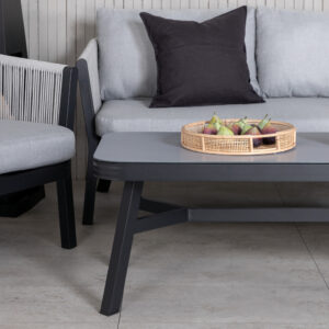 Virya – Salon canapé – Noir, Gris