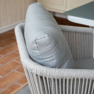 Virya – Chaise de salle à manger – Gris, Blanc – 63 x 73 x 60 cm
