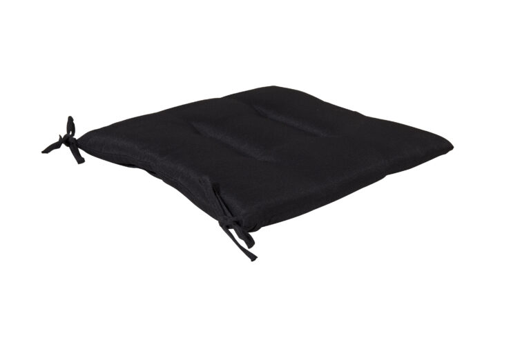 Lina – Coussin de chaise – Noir – 45 x 3 x 42 cm