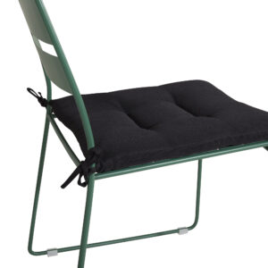 Lina – Coussin de chaise – Noir – 45 x 3 x 42 cm