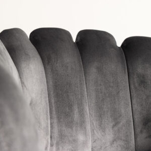 Limhamn – Chaise de salle à manger – Noir, Gris – 54 x 77 x 61 cm
