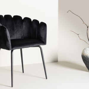 Limhamn – Chaise de salle à manger – Noir – 54 x 77 x 61 cm