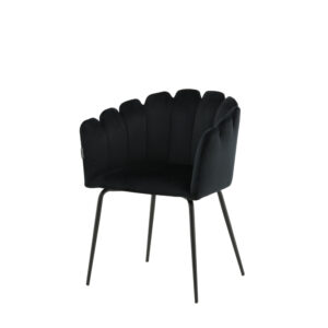Limhamn – Chaise de salle à manger – Noir – 54 x 77 x 61 cm