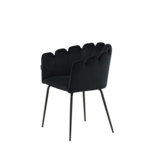 Limhamn – Chaise de salle à manger – Noir – 54 x 77 x 61 cm
