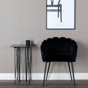 Limhamn – Chaise de salle à manger – Noir – 54 x 77 x 61 cm