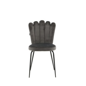 Limhamn – Chaise de salle à manger – Noir, Gris – 54 x 83 x 45 cm