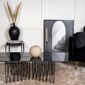Stone – Table basse – Noir – 140 x 60 cm