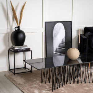 Stone – Table basse – Noir – 140 x 60 cm