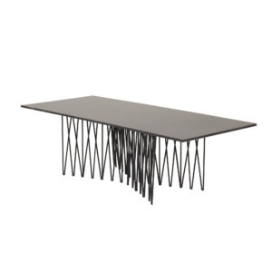 Stone – Table basse – Noir – 140 x 60 cm