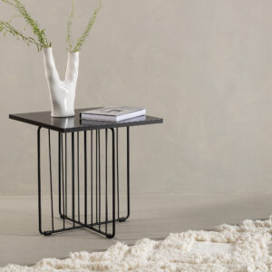 Dayton – Table basse – Noir – 40 x 40 cm