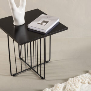 Dayton – Table basse – Noir – 40 x 40 cm