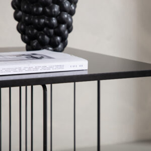Dayton – Table basse – Noir – 40 x 40 cm